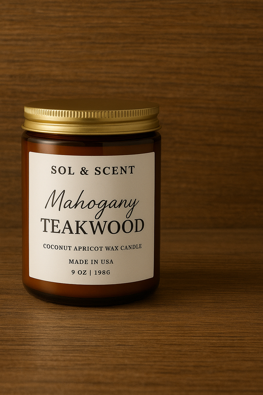 Mahogany Teakwood Candle