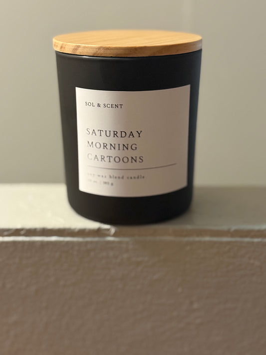 Saturday Morning Cartoons Candle